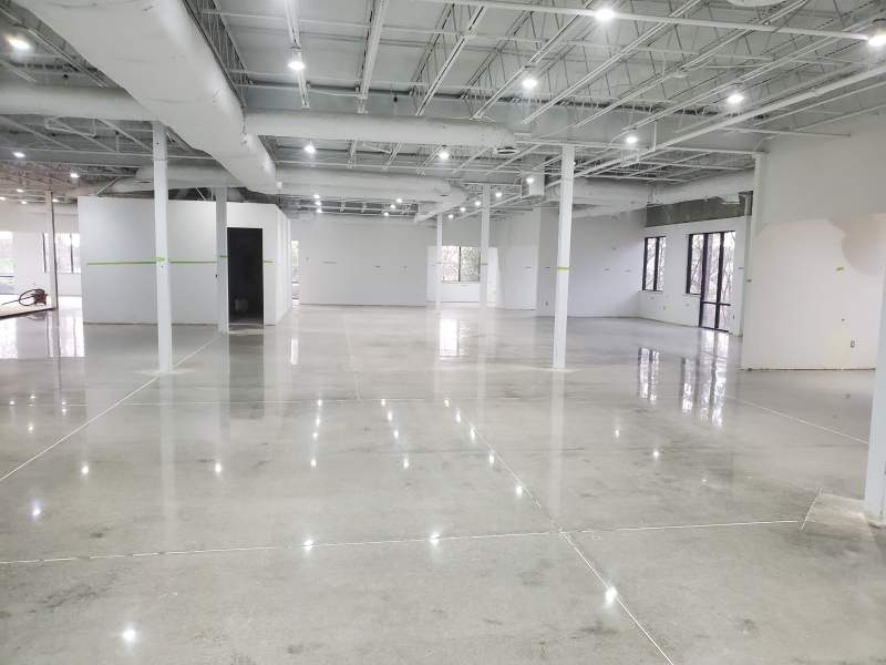 Polished Concrete Floor Office Space